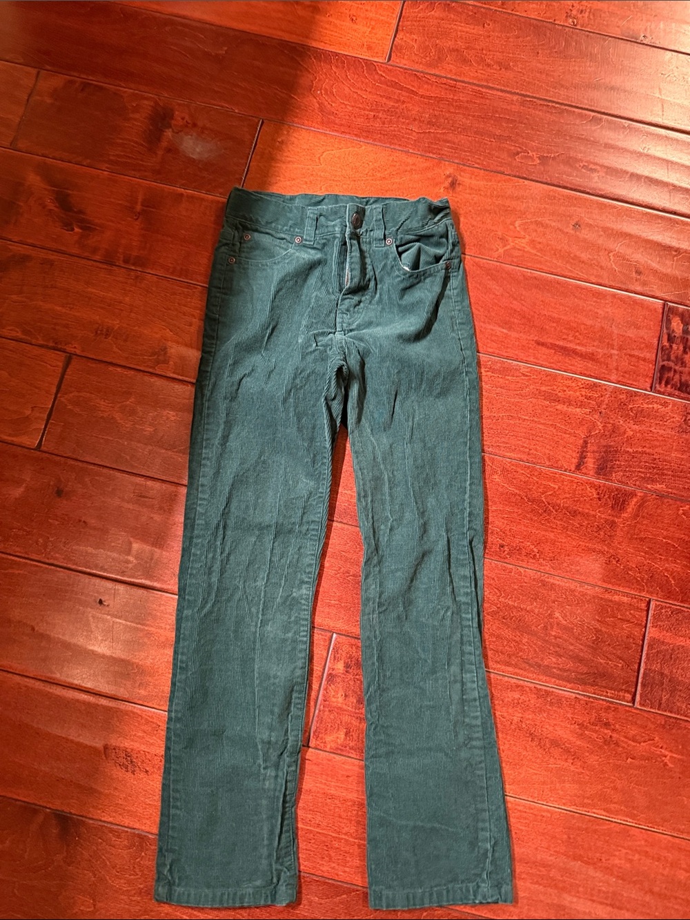 Janie and Jack Dark Green Corduroy Kids Pants